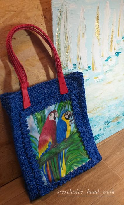 Продам сумку из натуральной рафии