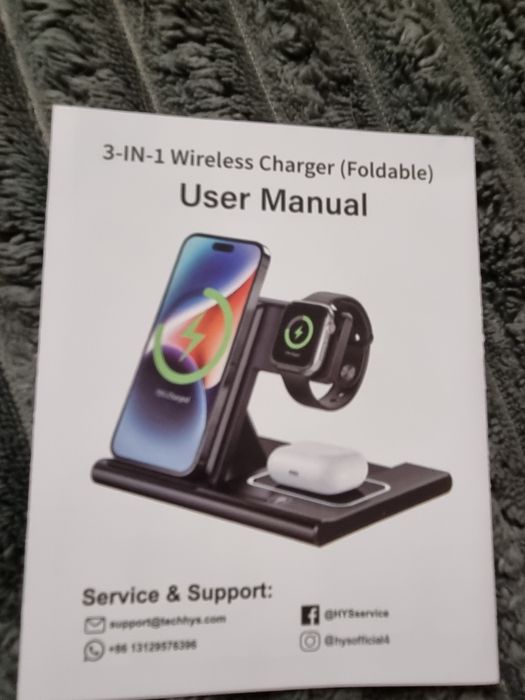 EXW HYS03 Stacja ładująca 3 w 1 ładowarka indukcyjna Uniwersalna iphon