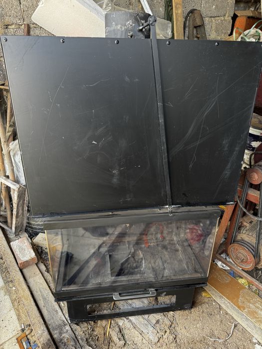 Wkład kominkowy BRISACH C80 E+B 14,5 kW | 3-szybowy | Duży narożny