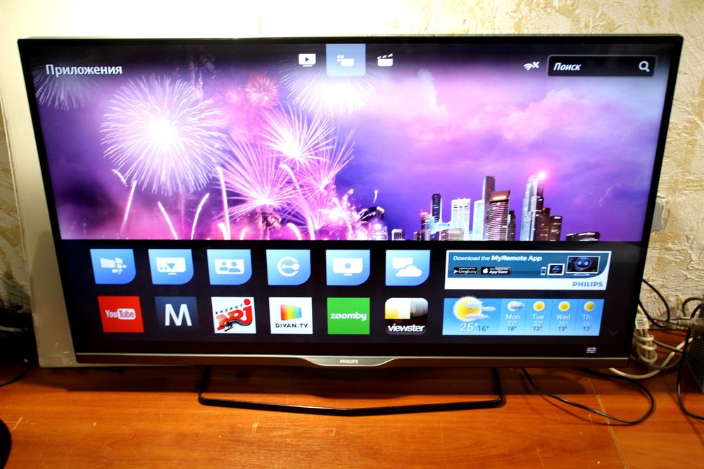 42” Philips 42PFL6008S Smart TV, Wi-Fi, 3D, состояние отличное