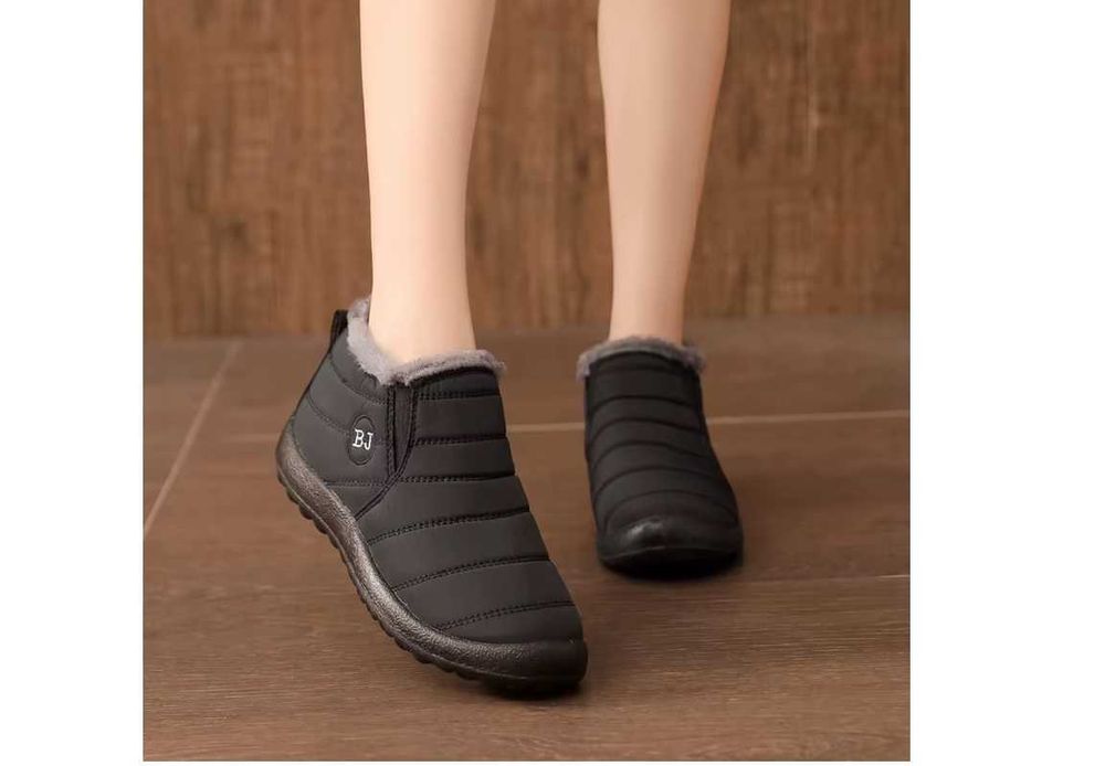 męskie buty ocieplane zimowe czarne nowe/40