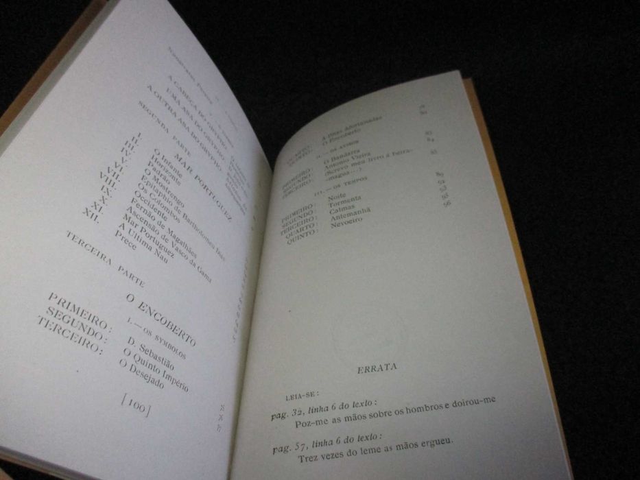 Livro Mensagem Fernando Pessoa Fac-Símile da 1ª edição