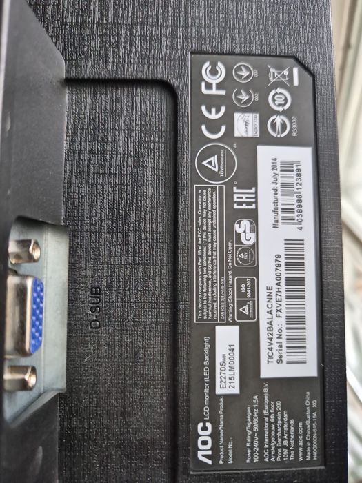 Monitor marca AOC447165545914705921