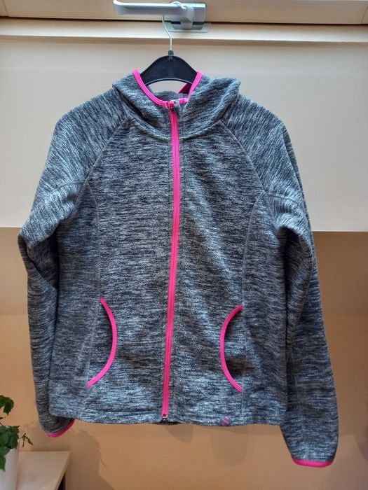 Ciemnoszara rozpinana bluza