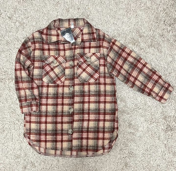 Тепла сорочка для дівчинки, тёплая рубашка