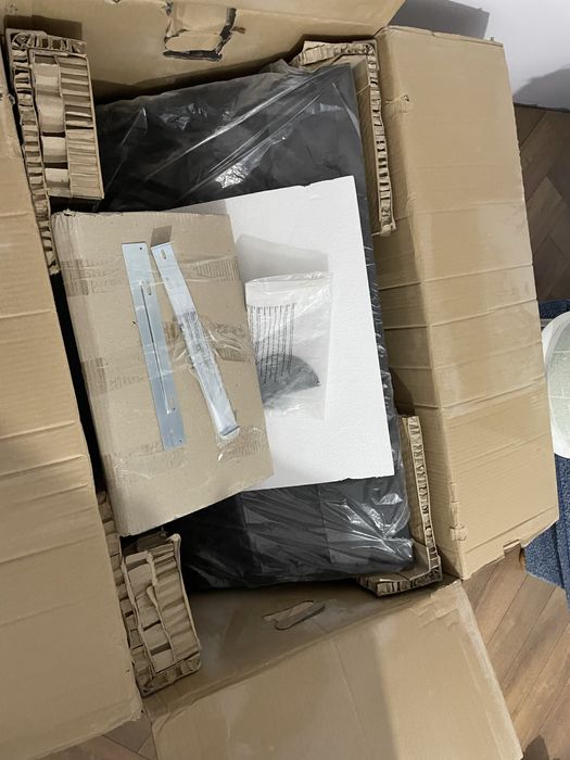 Okap nowy szklany czarny stan idealny