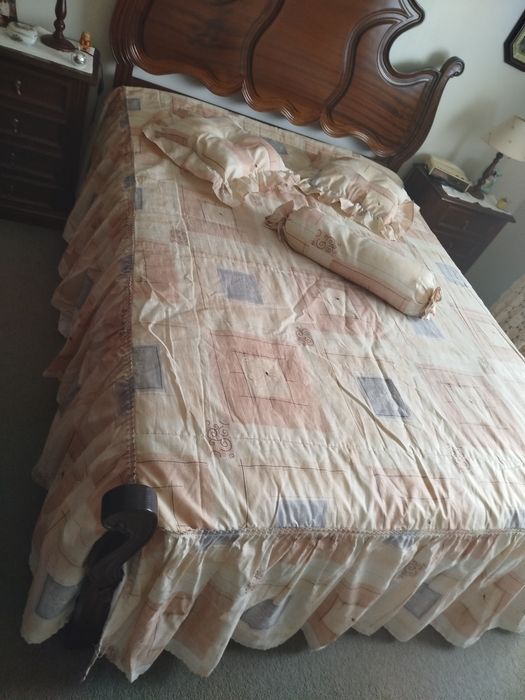 Colcha edredão para cama de casal +almofadas