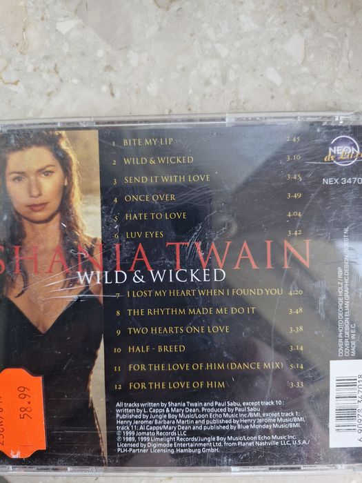 Shania Twain CD Wild & Wicked + plakat