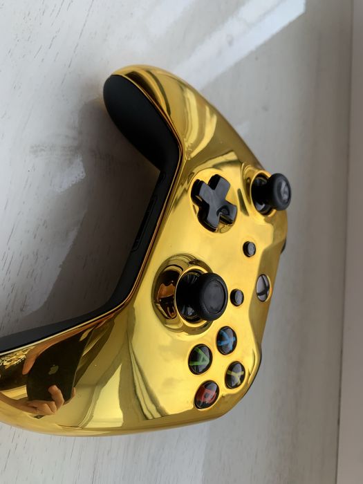 Геймпад Xbox One Gold Chrome Custom Controllers UK