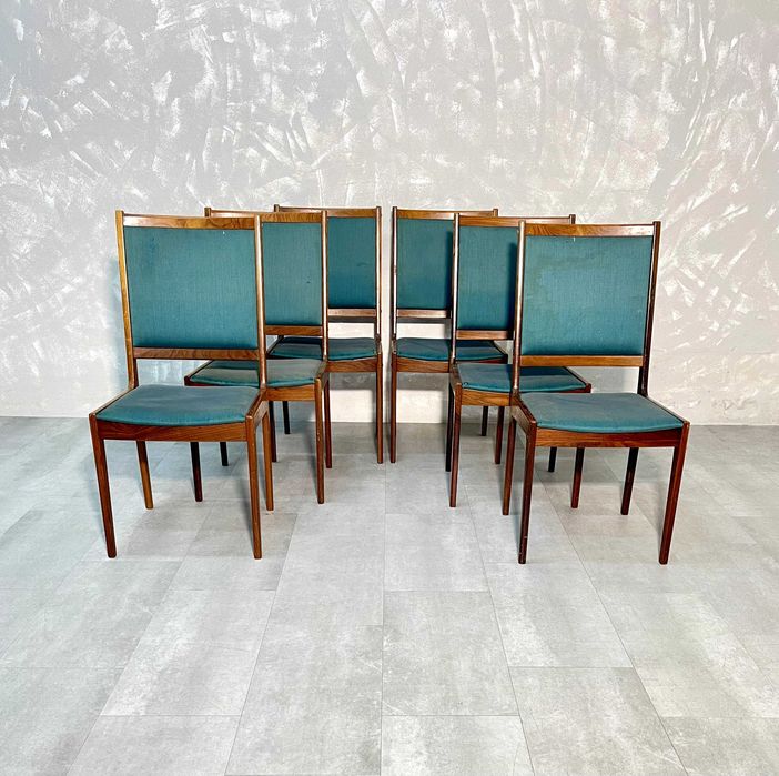 Conjunto de seis cadeiras Kofod larsen em pau santo