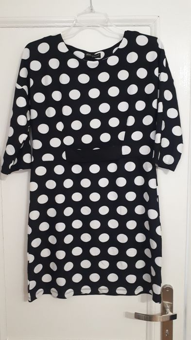 Bluzka w białe grochy