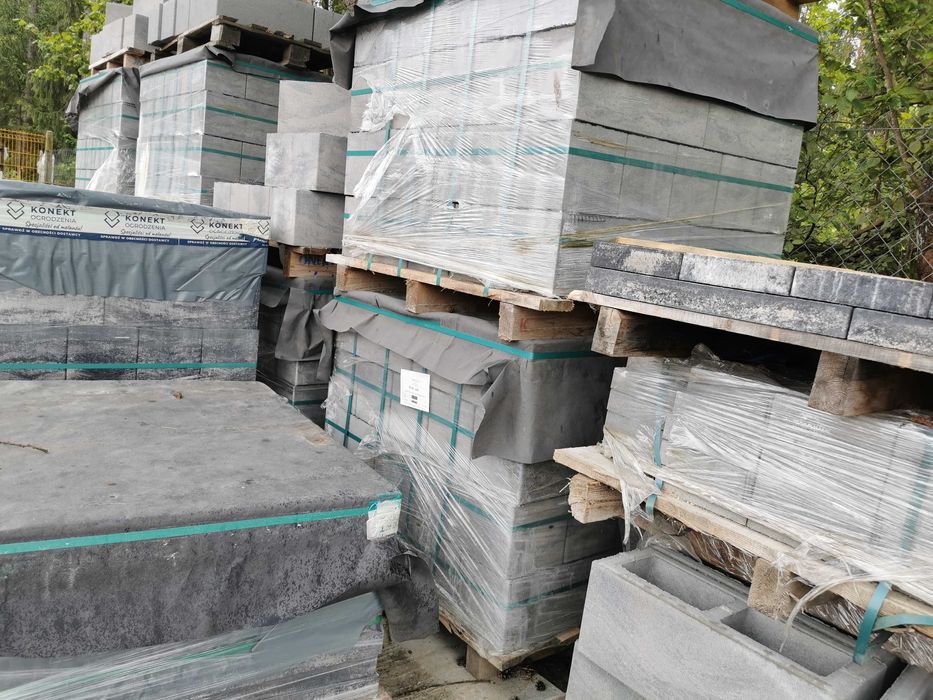 Bloczek pustak ogrodzeniowy KONEKT Joniec GRA LUX od ręki do murowania