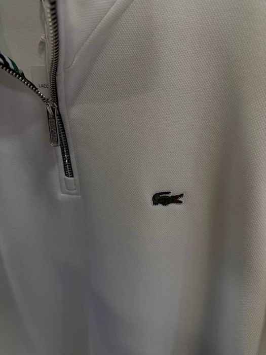 Чоловіча  Кофта зіпка 1/3 Lacoste 1/4  напівзамок old money