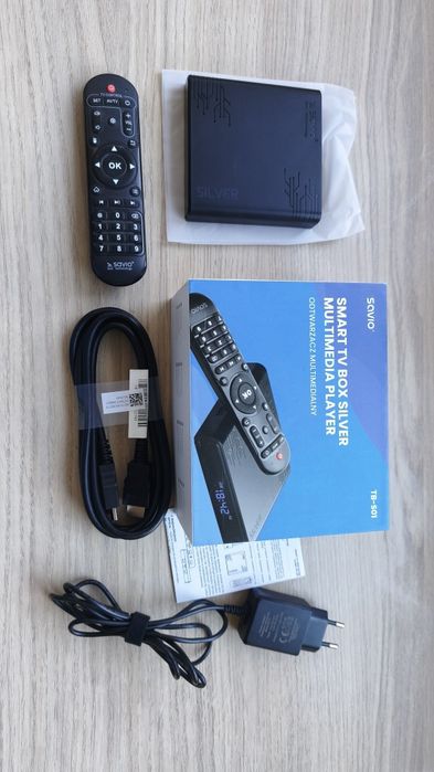 Odtwarzacz multimedialny Savio TB-S01, Android, Netflix, sieć, pendrive, dysk