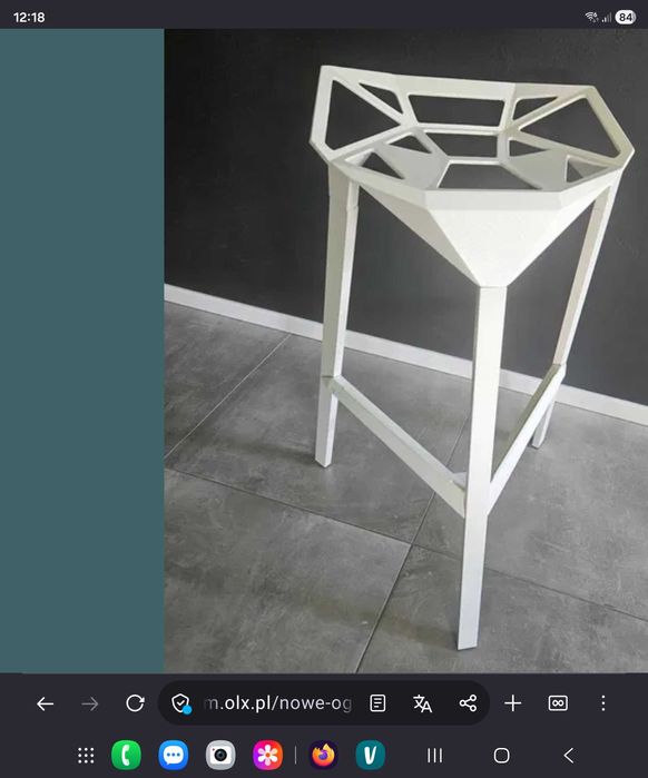 Taboret hoker kuchenny