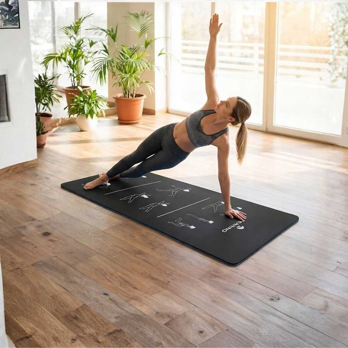 Mata do Ćwiczeń Treningowa Dwustronna Antypoślizgowa Fitness Joga Pilates Gimnastyczna