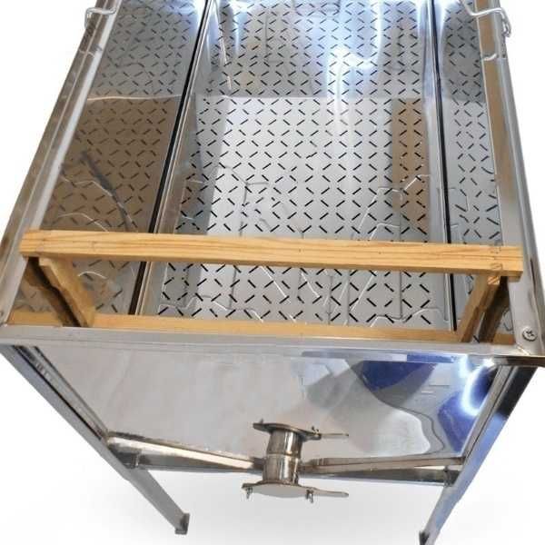 Stół do odsklepiania ramek 1,2m z sitem i pokrywą Dadant, Wielkopolski