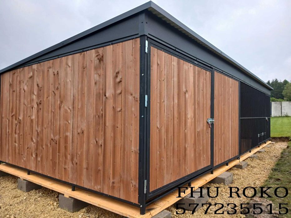 Kojec dla psa+schowek na narzędzi/ogrodowy klatka dla psów 4x3