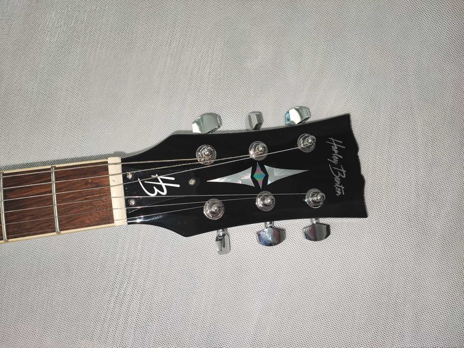 HARLEY BENTON HB-35 BK gitara elektryczna semi-hollowbody - ustawiona!