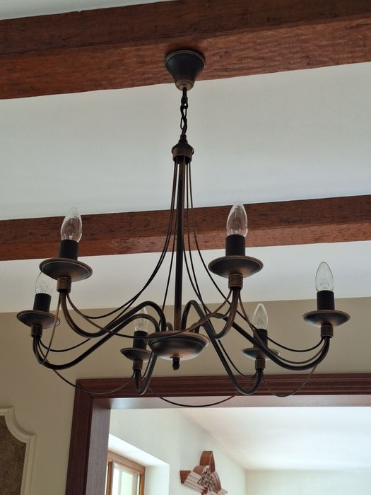 Metalowa lampa sufitowa