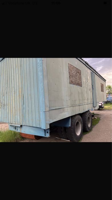 Полуприцеп будинок на колесах,битовка  Камаз  двухосний