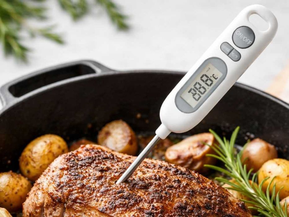 Wodoodporny termometr do mięsa LCD sonda 14,5 cm kuchenny