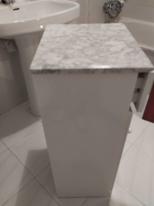 Móvel casa banho lavado branco