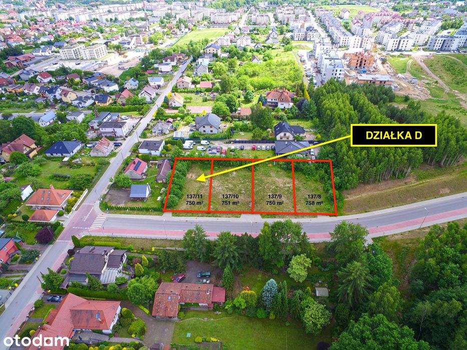 Działka D | 750 m² | Dom, usługi lub inwestycja | MPZP | KOŚCIERZYNA - Widok 2