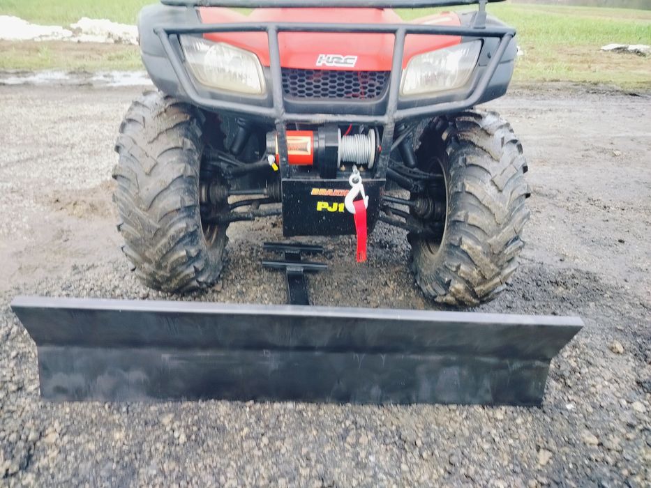 Quad 4x4 Honda trx350 pług do śniegu wciągarka lampa led