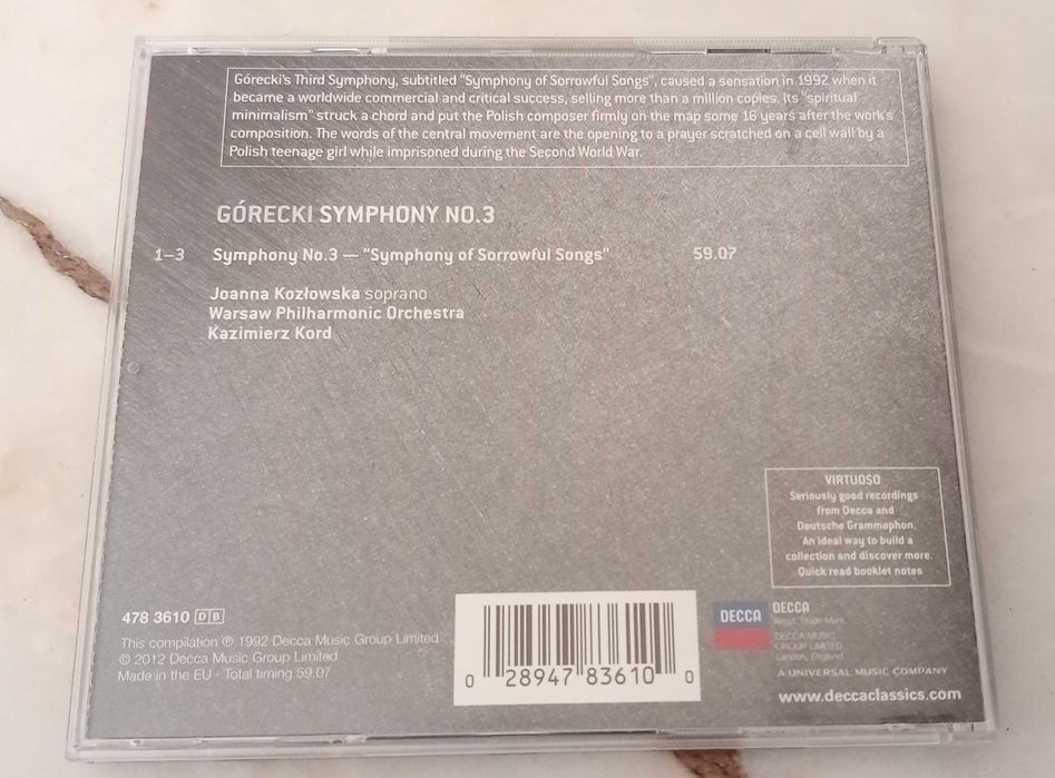 Górecki - Symphony No. 3 (Kord) Decca CD