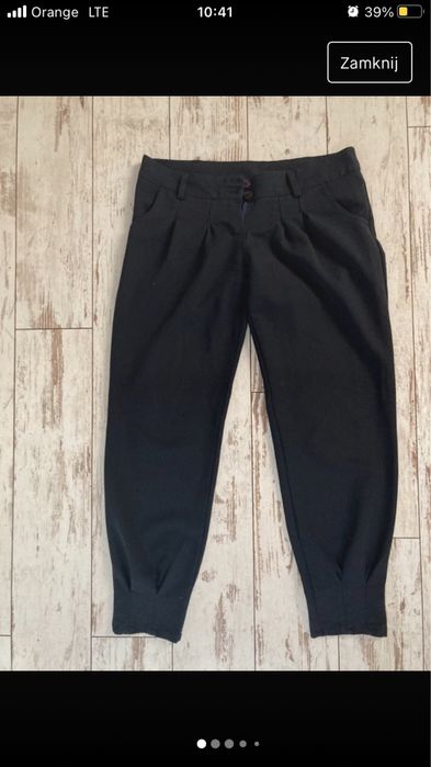 spodnie eleganckie ciemne granatowe