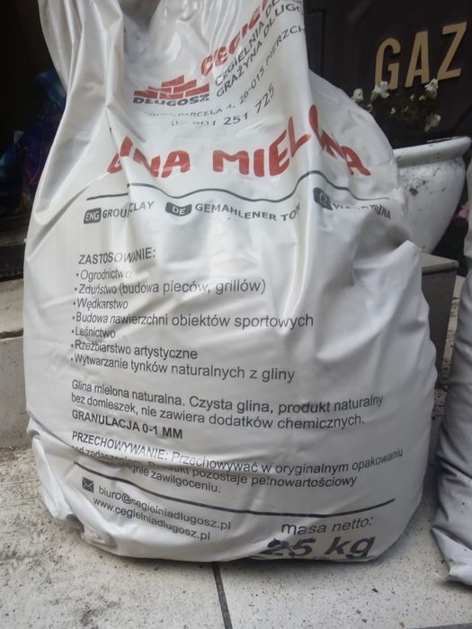 Glina ogrodowa ok 40 kg, odbiór osobisty
