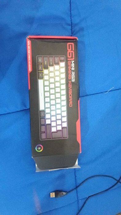 Teclado Gamer Mini RGB - Novo na Caixa (Usei só 1 dia)
