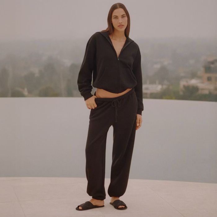 Skims Classic Jogger Cotton Fleece Onyx XS / Skims штани