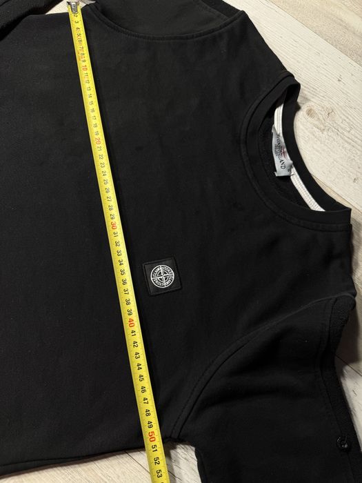 Світшот Stone Island кофта чоловіча кофта спортивна трекінгова кофта лонгслів стон чорна кофта