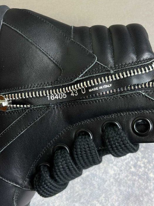 Rick Owens Geobasket Ramones jumbo laces чорні кеди archive кеды 43 41