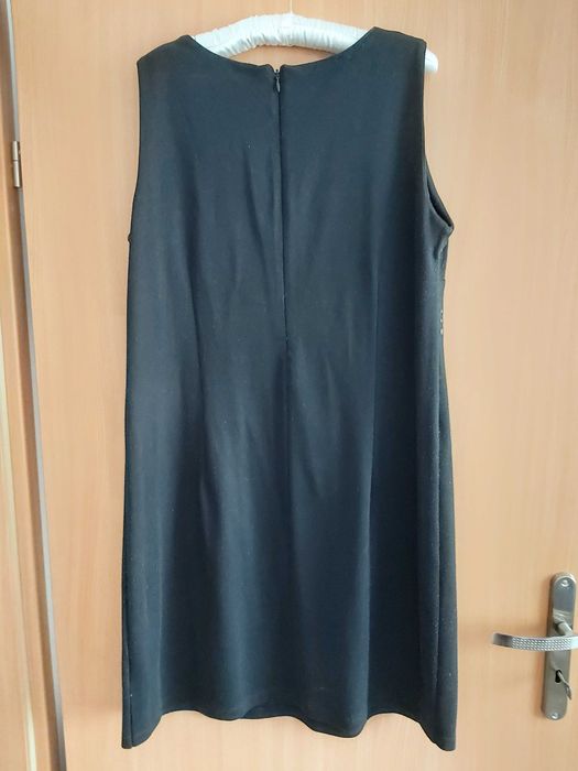 Sukienka tunika czarna 44 /46 XXL C&AJESSICA dzianinowa luźna oversize