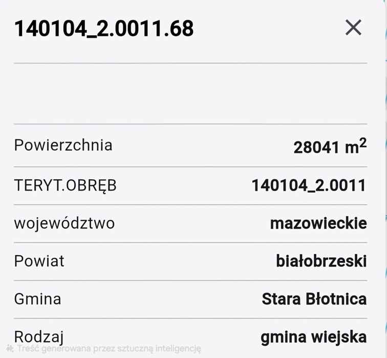 Działka rolna [ziemia rolna]