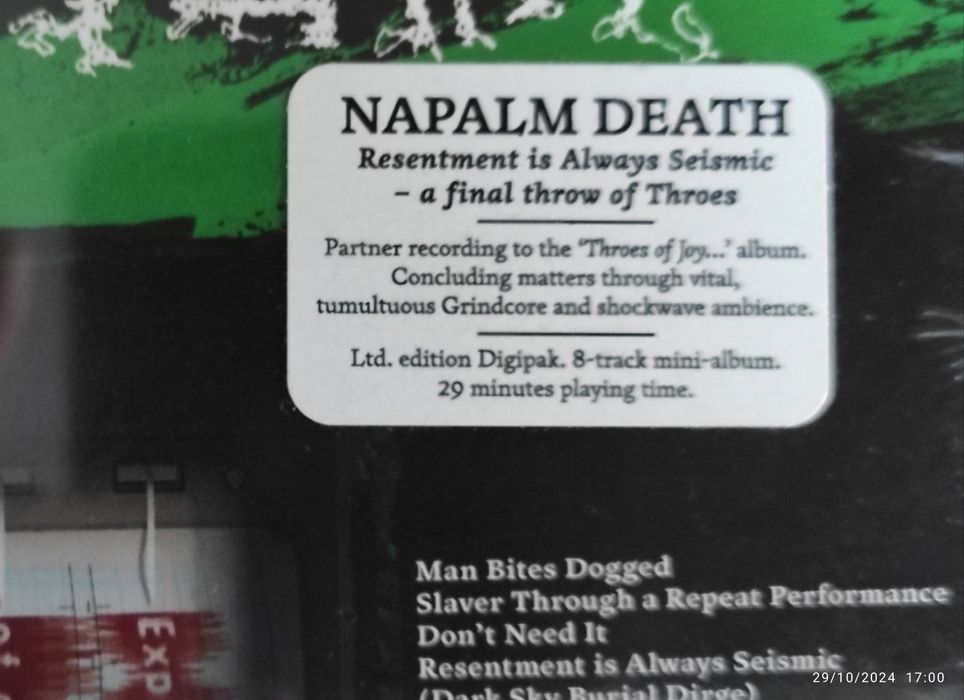 Napalm Death - Resentment Is Always Seismic...CD