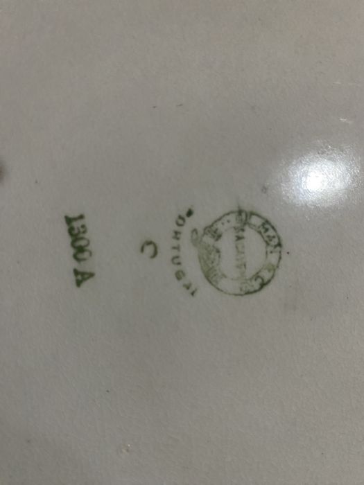Bacia ou tigela grande antiga porcelanas Sacavem