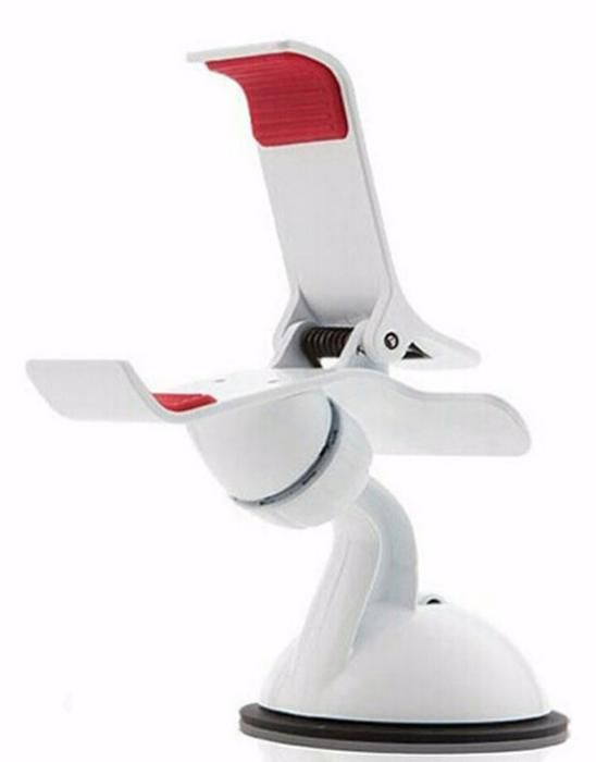 Suporte de telemóvel c/ ventosa para-brisas do carro - Branco