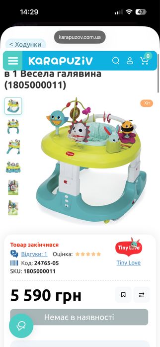 Розвиваючий центр-ходунки