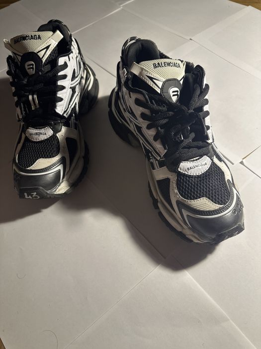 Балинсиага ранеры  Balenciaga Runner Black White + ПОДАРУНОК