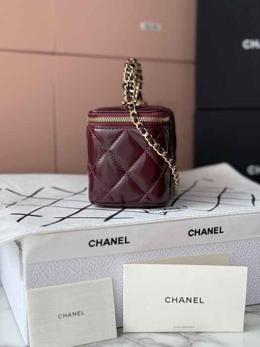 Torebka Chanel Vanity Burgundy Leather