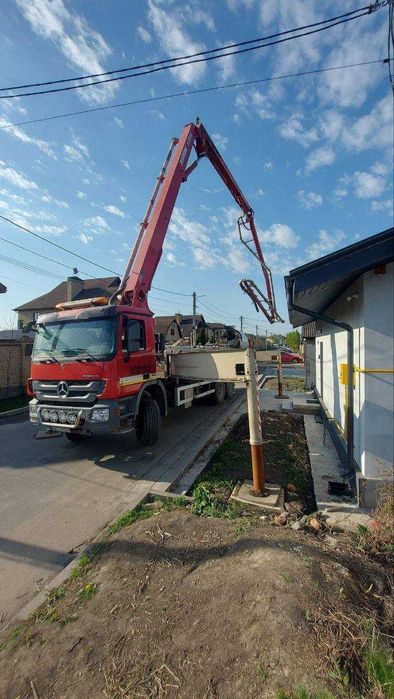 Послуги бетононасосів зі стрілою | Швидка подача