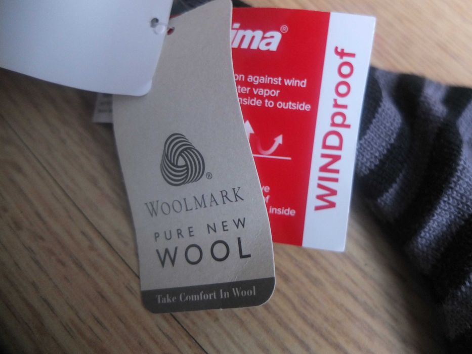 REIMA Czapka NOWA 100% Wełna Woolmark Windproof R.46