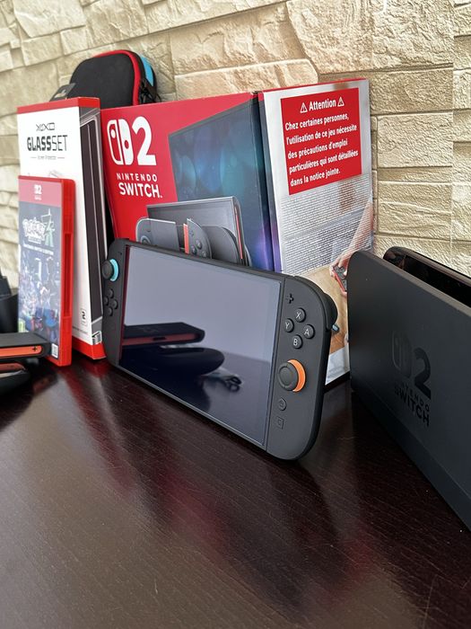 Nintendo switch 2 Raz odpalone Mario Pokemon Dowód zakupu Gwarancja Zestaw Dowóz