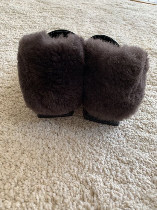Buty typu mokasyny z futerkiem