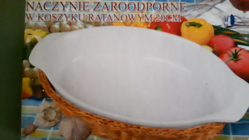 Naczynia żaroodporne 20 cm.-2 sztuki