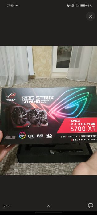 Asus Rog Strix RX 5700 xt в топ исполнении!!!